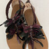 Nine West Kuş Tüyü Aksesuarlı Sandalet
